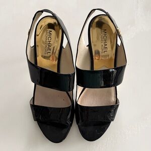 Michael Kors Shiny Black Heels